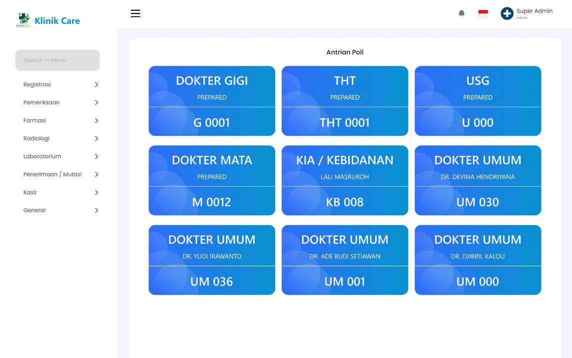 KlinikCare Screen 1